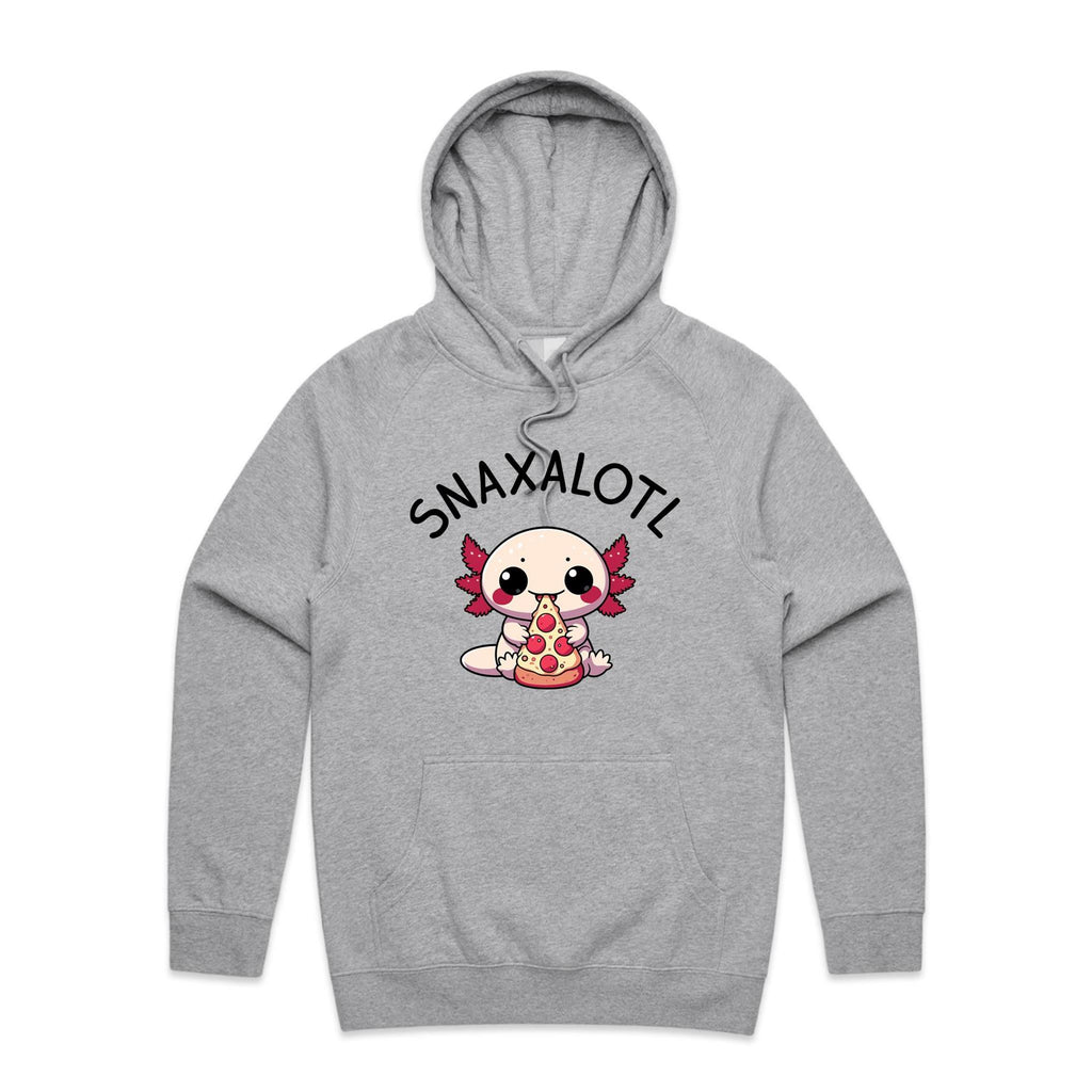 Snaxalotl, Axolotl Pizza - Mens Hoodie
