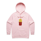 Stay Positive, Battery - Womens Hoodie Pink Womens Hoodie Positivity Printed In Australia