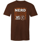 Come To The Nerd Side, We Have Pi - Mens T-Shirt Dark Chocolate Mens T-shirt Maths Printed In Australia Sci Fi