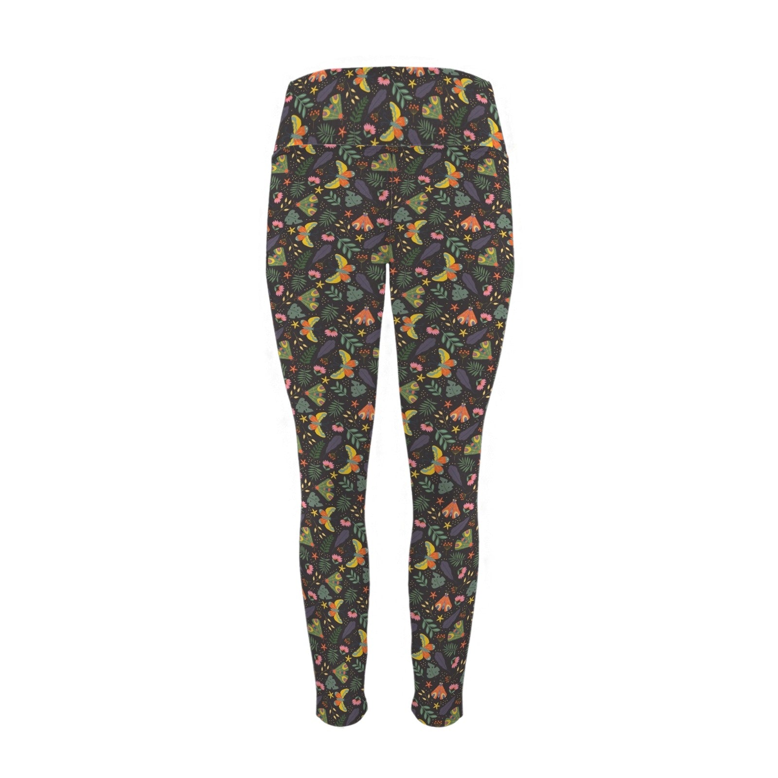 Dark Butterfly - Women's High Waist Pockets Yoga Leggings