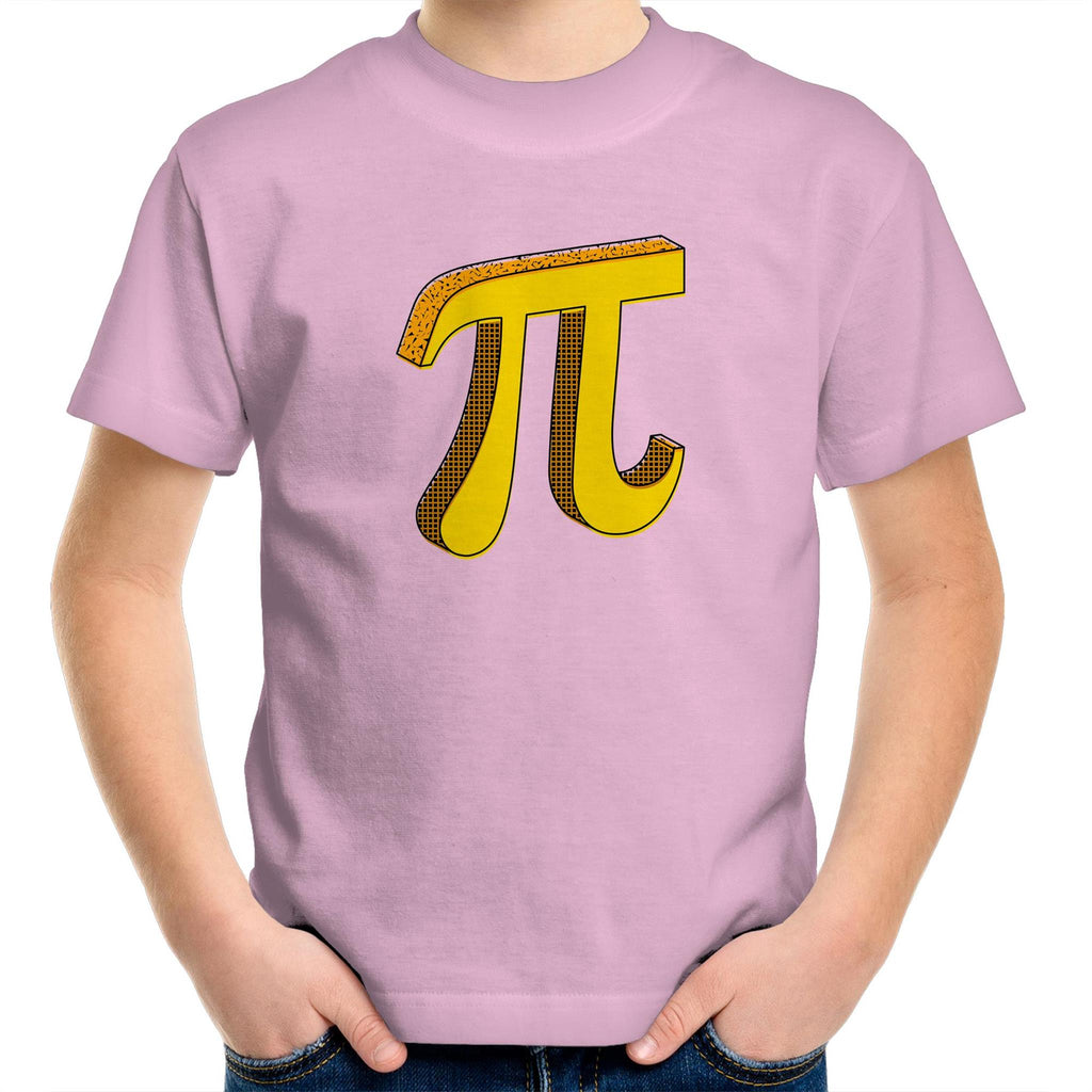 Pi - Kids Youth T-Shirt Pink Kids Youth T-shirt Printed In Australia Science