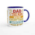 Personalised Dad, The Man Who Has Everything Except A Full Head Of Hair 11oz Ceramic Mug Personalised 11oz Mug Dad Globally Fulfilled