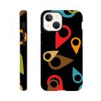 Where Am I, Location Pin - Apple iPhone Tough case iPhone 13 Mini iPhone Tough Case Globally Fulfilled