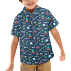 UFO's And Aliens Junior Kids Hawaiian Shirt