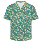 Summer Fruit Men's Crinkle Hawaiian Shirt