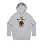 Say Cheese, Retro Camera - Womens Hoodie Grey Marle Womens Hoodie Printed In Australia Retro Tech