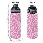 Pink Leopard - Insulated Water Bottle with Dual-Use Lid (18oz) Insulated Water Bottle with Dual-Use Lid (18oz) animal Printed Offshore