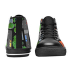 Road Map - Men's High Top Canvas Shoes