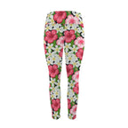 Hibiscus - Women's High Waist Pockets Yoga Leggings