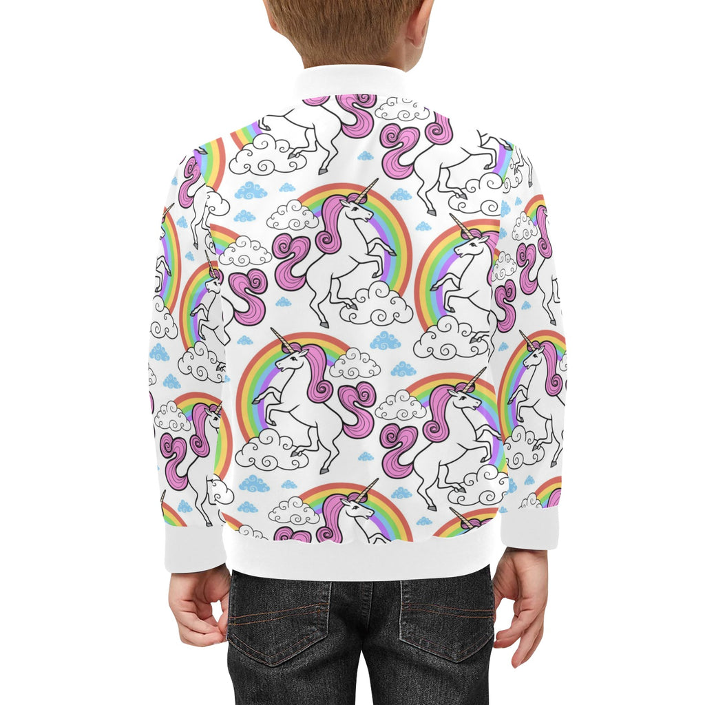 Unicorn Rainbow Kids Bomber Jacket Kids Bomber Jacket animal Printed Offshore