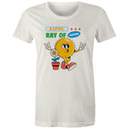 A Little Ray Of Sunshine - Womens T-shirt Natural Womens T-shirt Positivity Printed In Australia