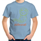 Astrocat, Cat Astronaut - Kids Youth T-Shirt Carolina Blue Kids Youth T-shirt animal Printed In Australia Space