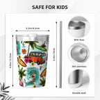 Surfing Safari Small Stainless Steel Travel Mug Cup 12oz/350ml