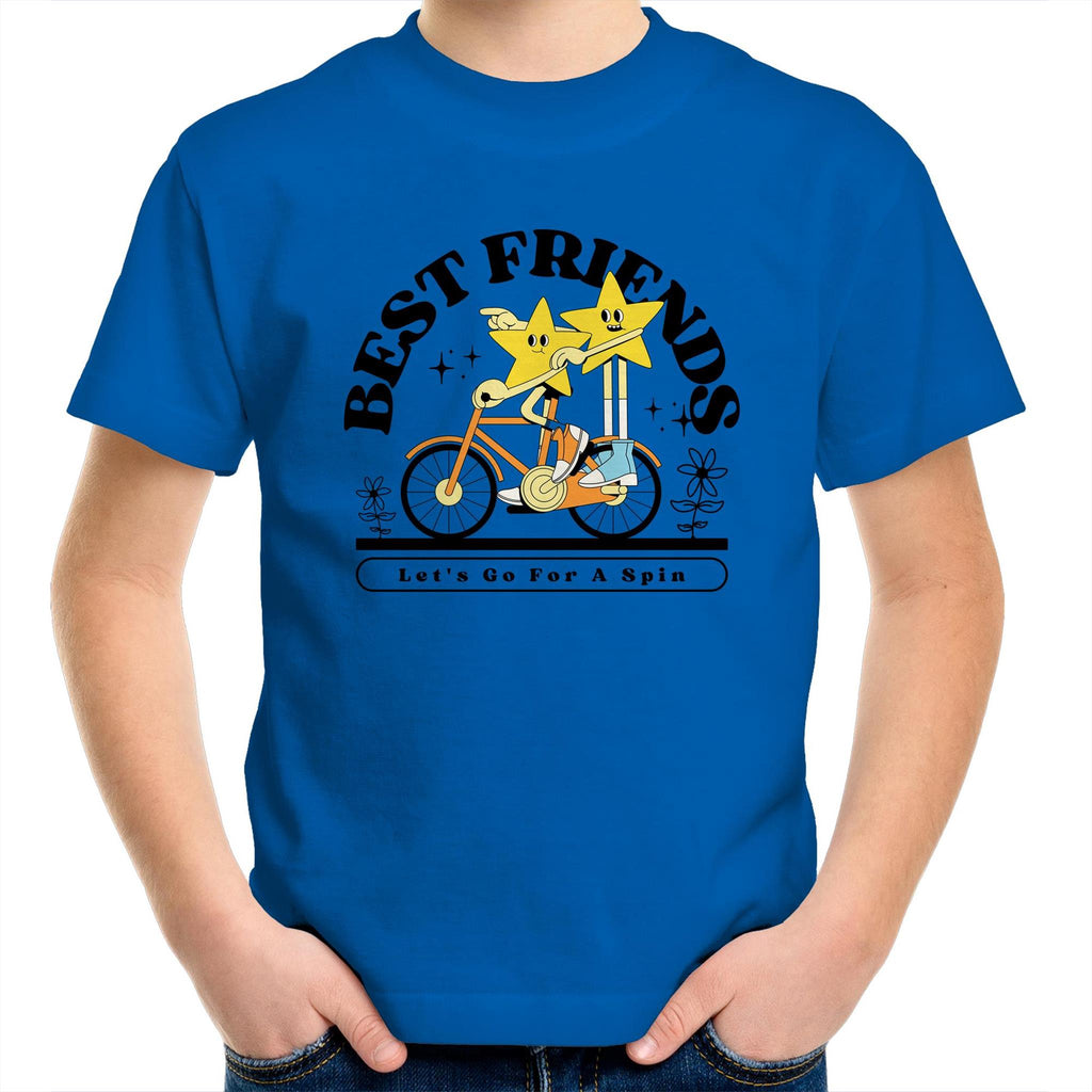 Best Friends - Kids Youth T-Shirt Bright Royal Kids Youth T-shirt Printed In Australia
