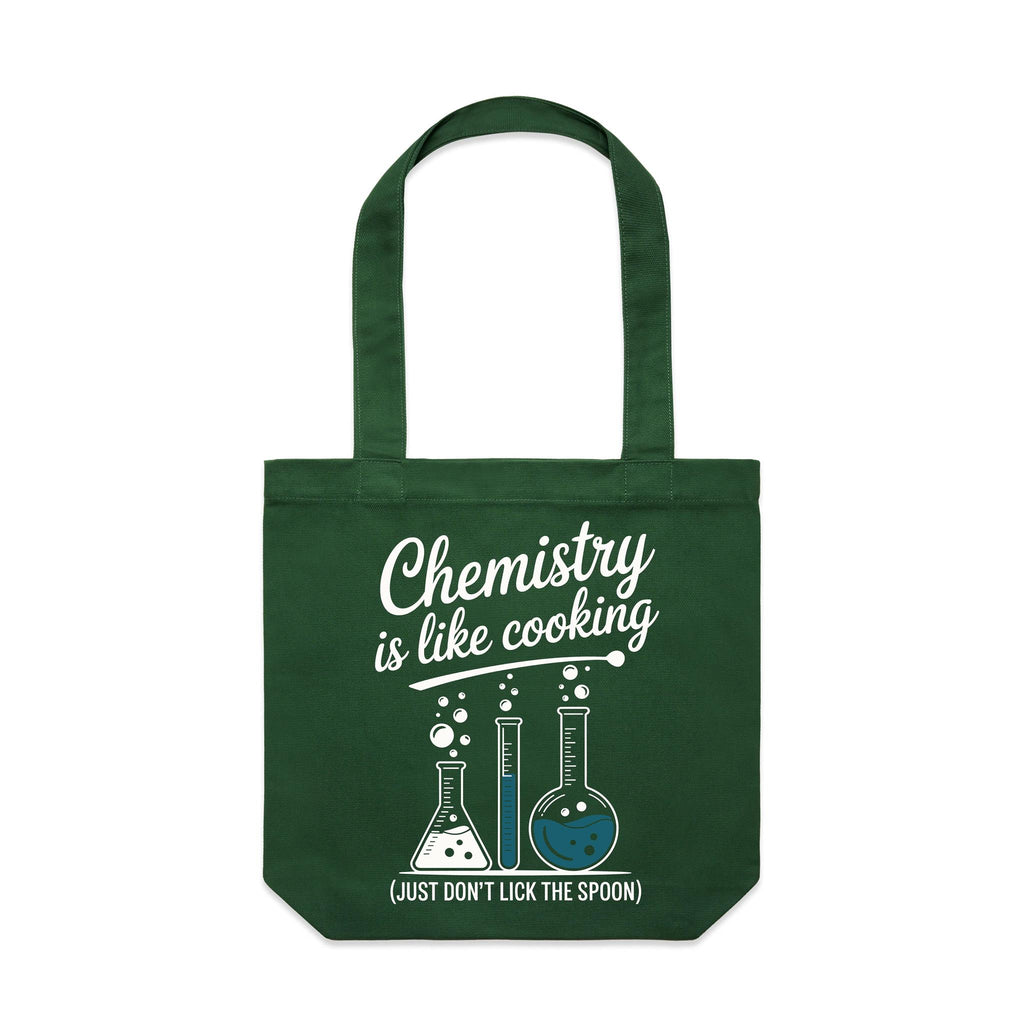 Chemistry Is Like Cooking Canvas Tote Bag
