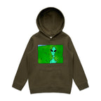 Alien Backing Into Hedge Meme - Kids Hoodie Army Kids Hoodie Printed In Australia