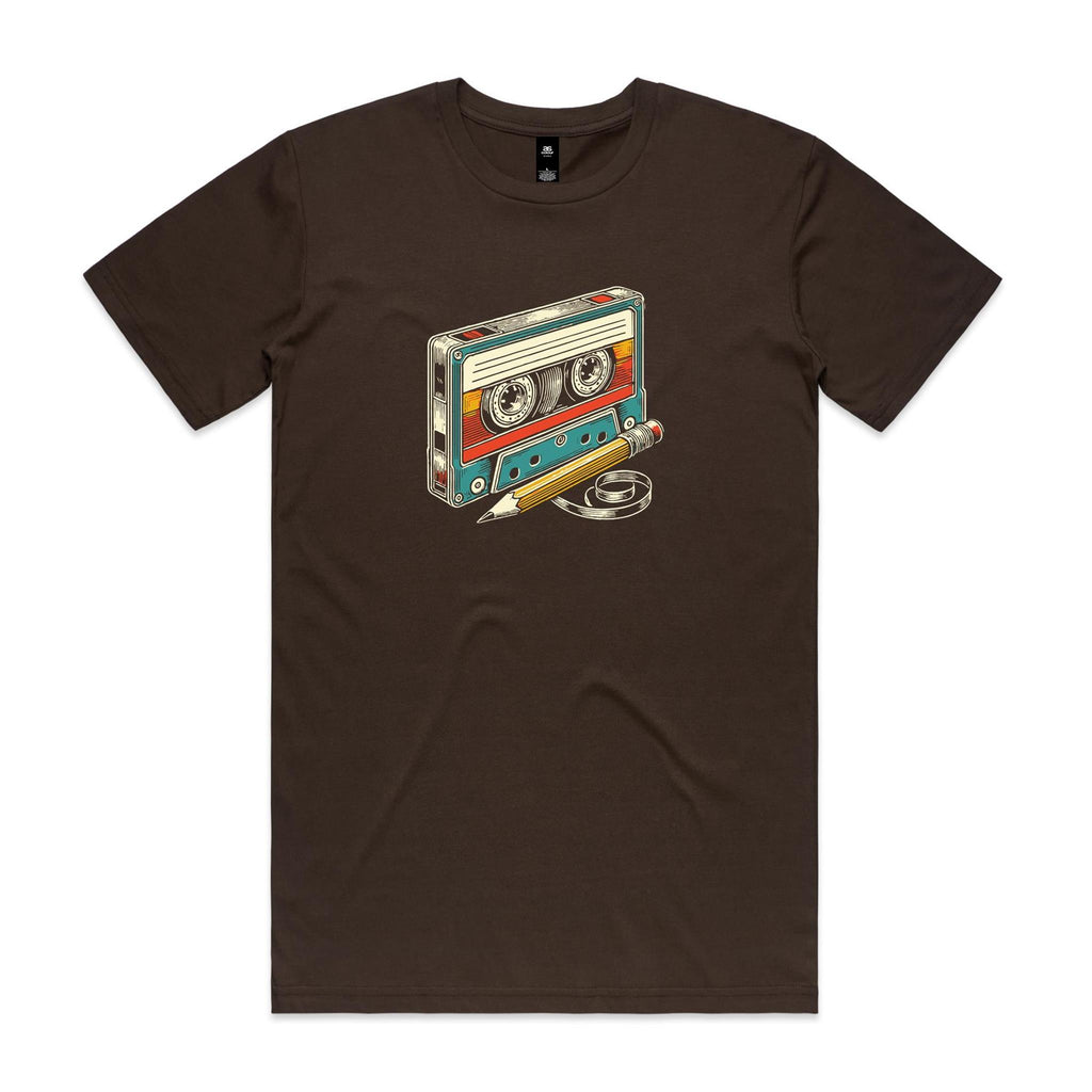 Cassette Tape And Pencil - Mens T-shirt
