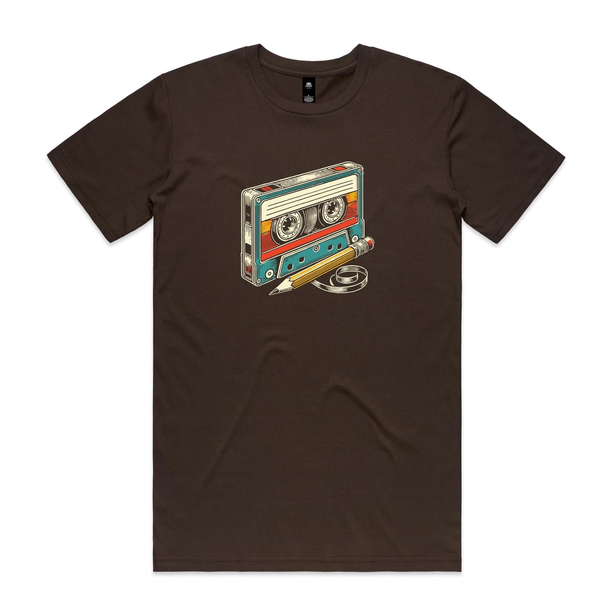 Cassette Tape And Pencil - Mens T-shirt