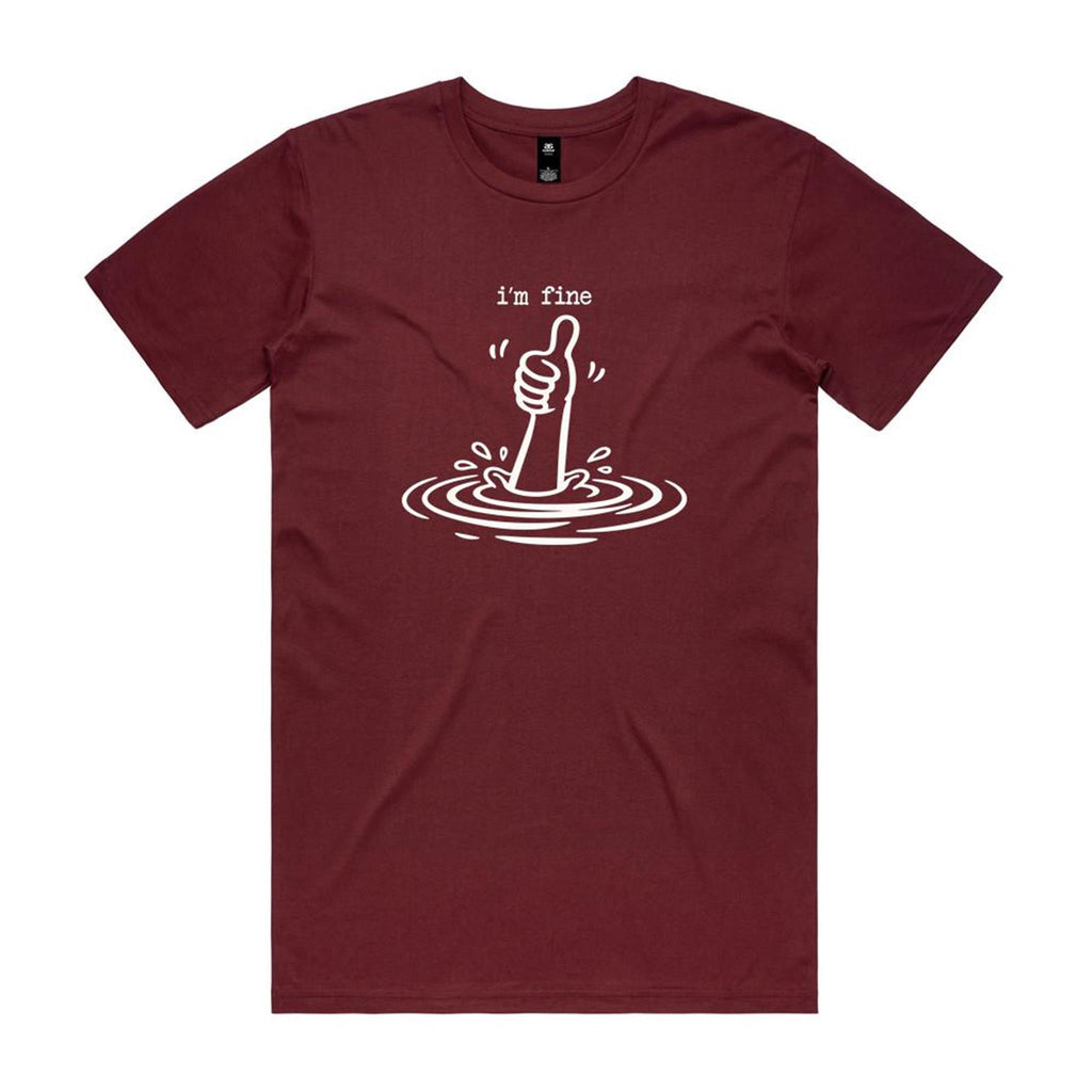 I'm Fine Drowning Thumbs Up Men's AS Colour T-shirt