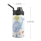 Under The Sea Kids Water Bottle with Chug Lid (12 oz) One Size Kids Water Bottle with Chug Lid Ocean Printed Offshore