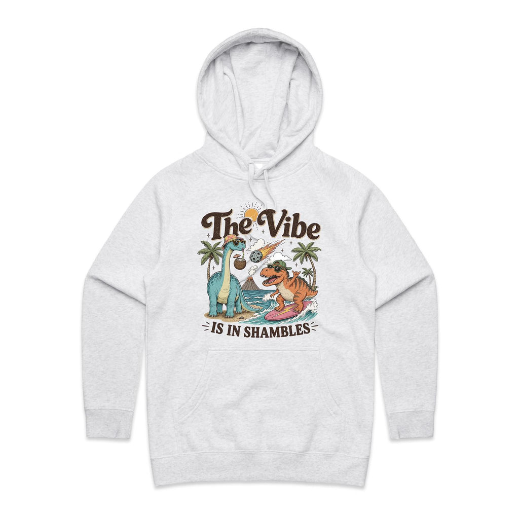 Dinosaurs The Vibe Is In Shambles Women's AS Colour Hodie
