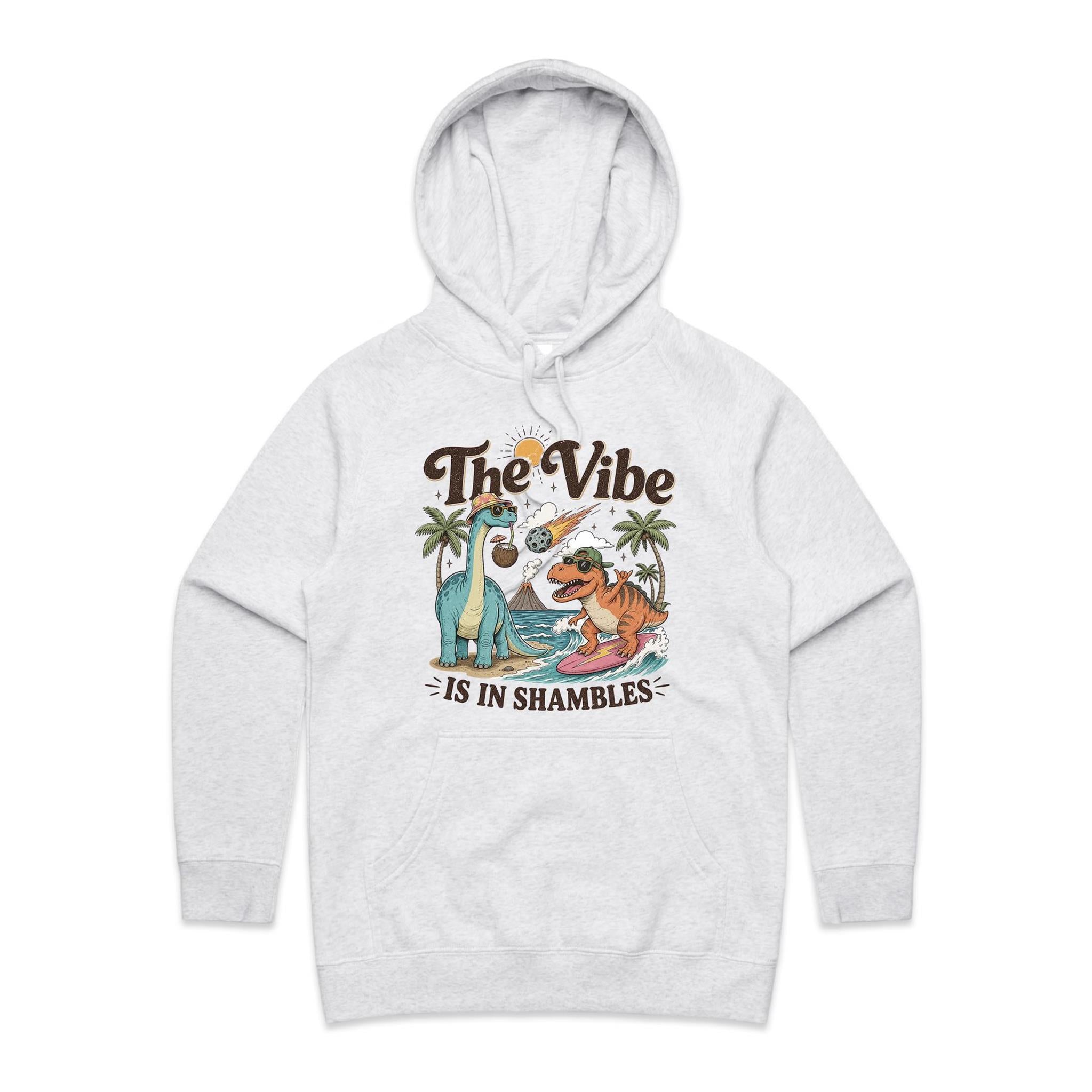 Dinosaurs The Vibe Is In Shambles Women's AS Colour Hodie