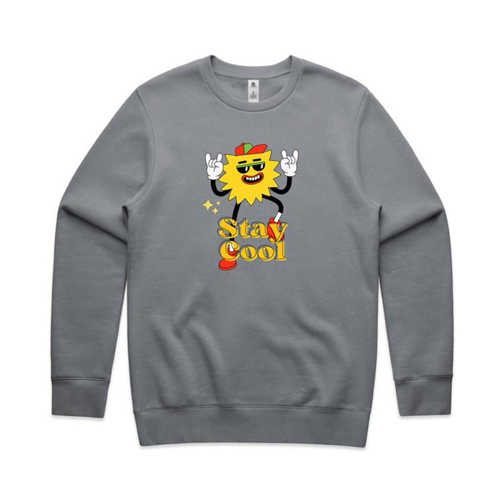 Stay Cool - AS Colour Stencil Crew Gravel Sweatshirt Printed In Australia