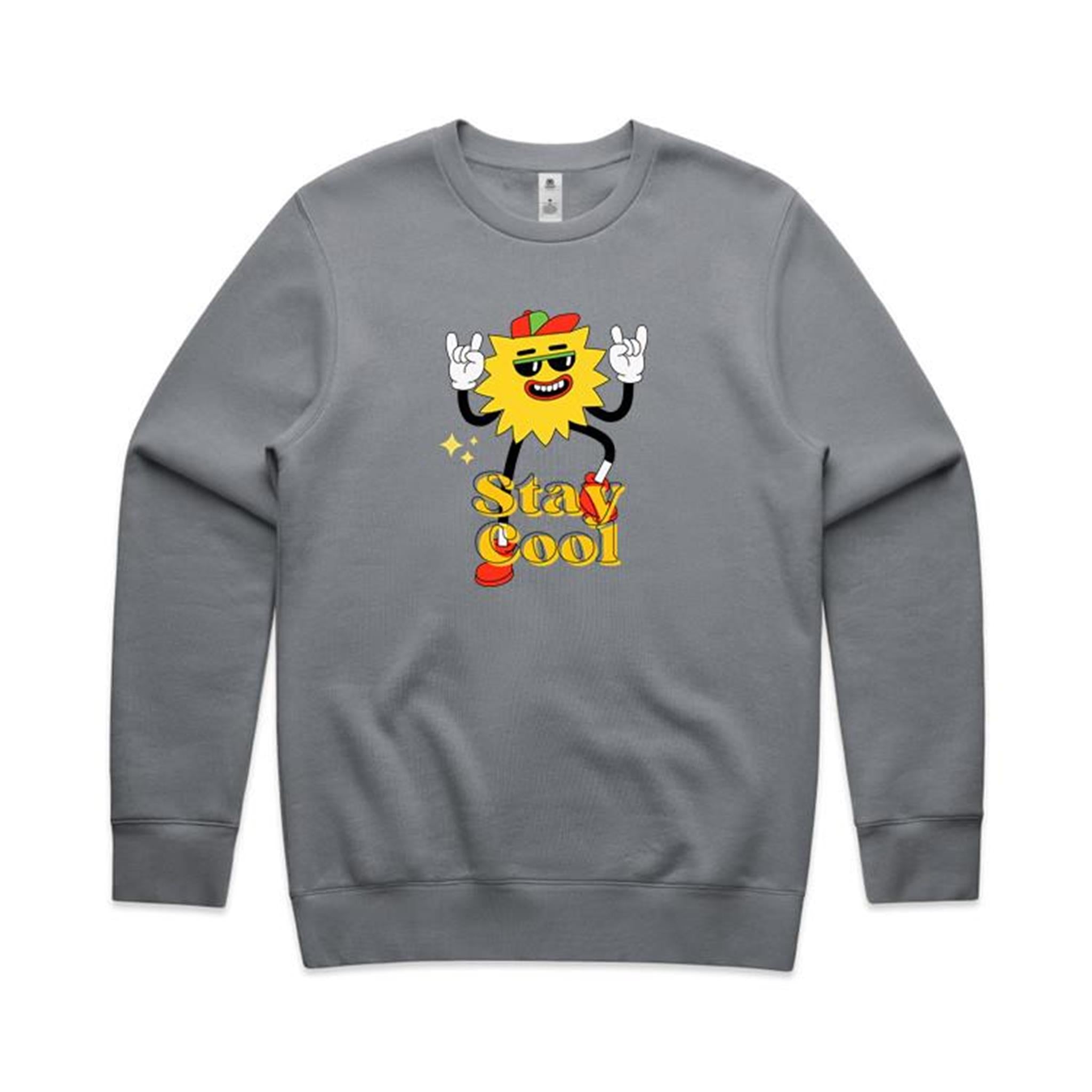 Stay Cool - AS Colour Stencil Crew Gravel Sweatshirt Printed In Australia