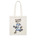 Life Is Short, Milk It Parcel Canvas Tote Bag Default Title Small Tote Bag Fitness Printed In Australia