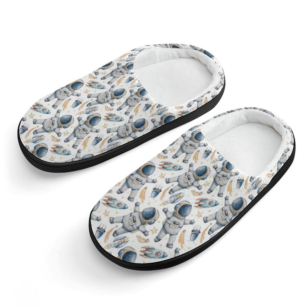 Astronauts Kids Cotton Slippers black Kids Cotton Slippers Printed Offshore Space