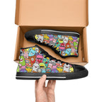 Happy Monsters - Men's High Top Canvas Shoes