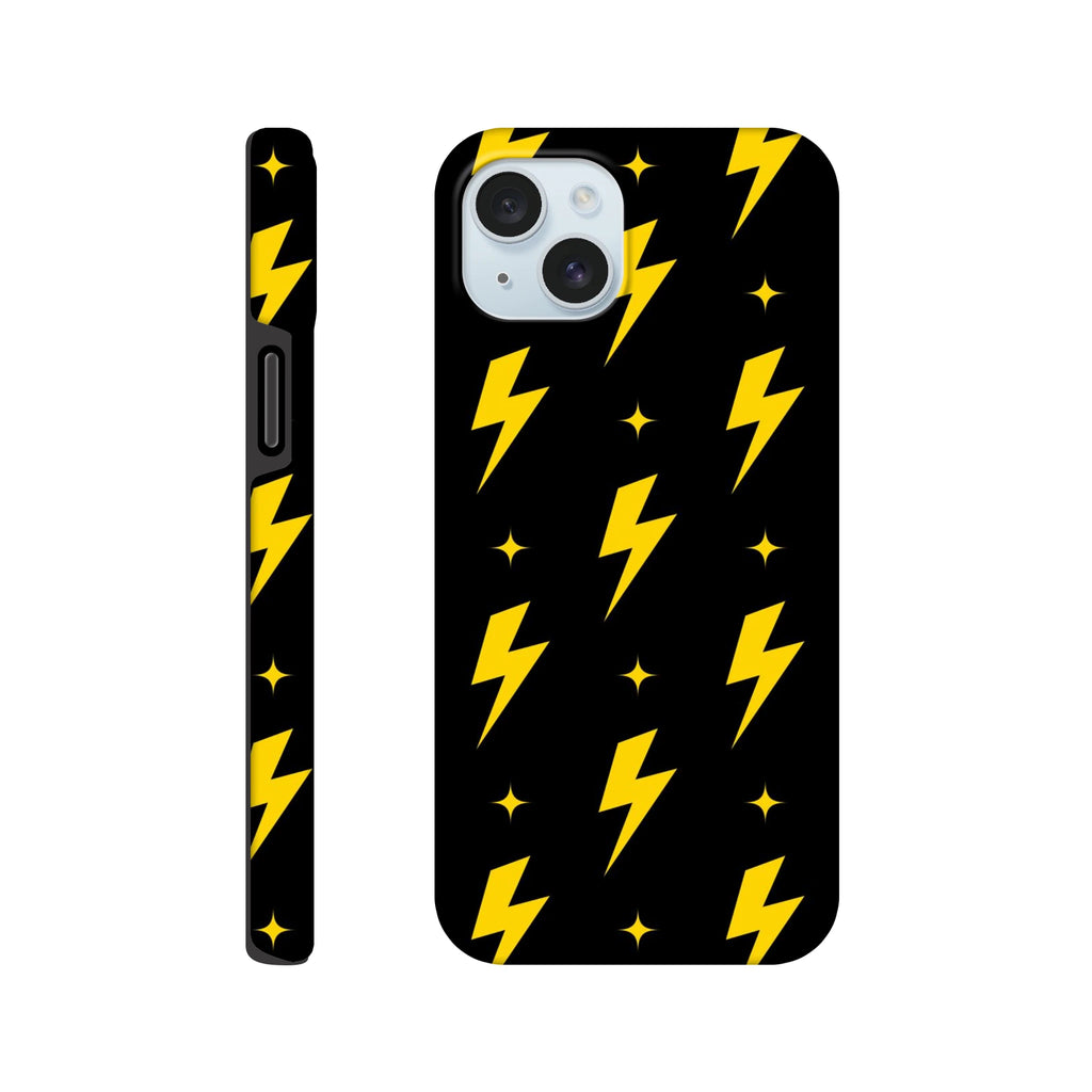 Yellow Lightning - Apple iPhone Tough case iPhone 15 Plus iPhone Tough Case comic Globally Fulfilled
