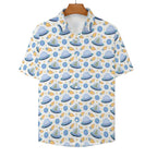 UFO's Women's Short-Sleeve Button Up Shirt