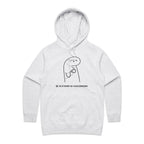Be As Strong As Your Espresso - Womens Hoodie White Marle Womens Hoodie Coffee Printed In Australia