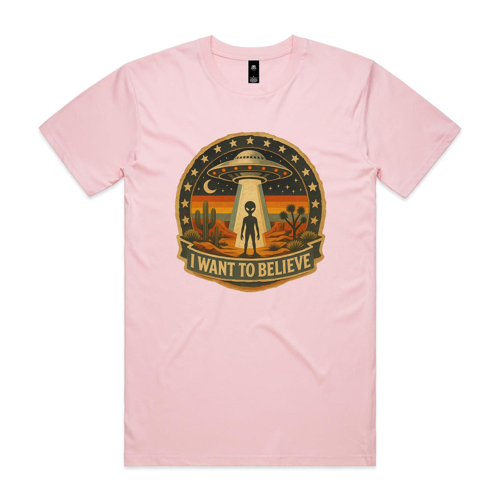 I Want To Believe Vintage UFO Men's AS Colour T-shirt