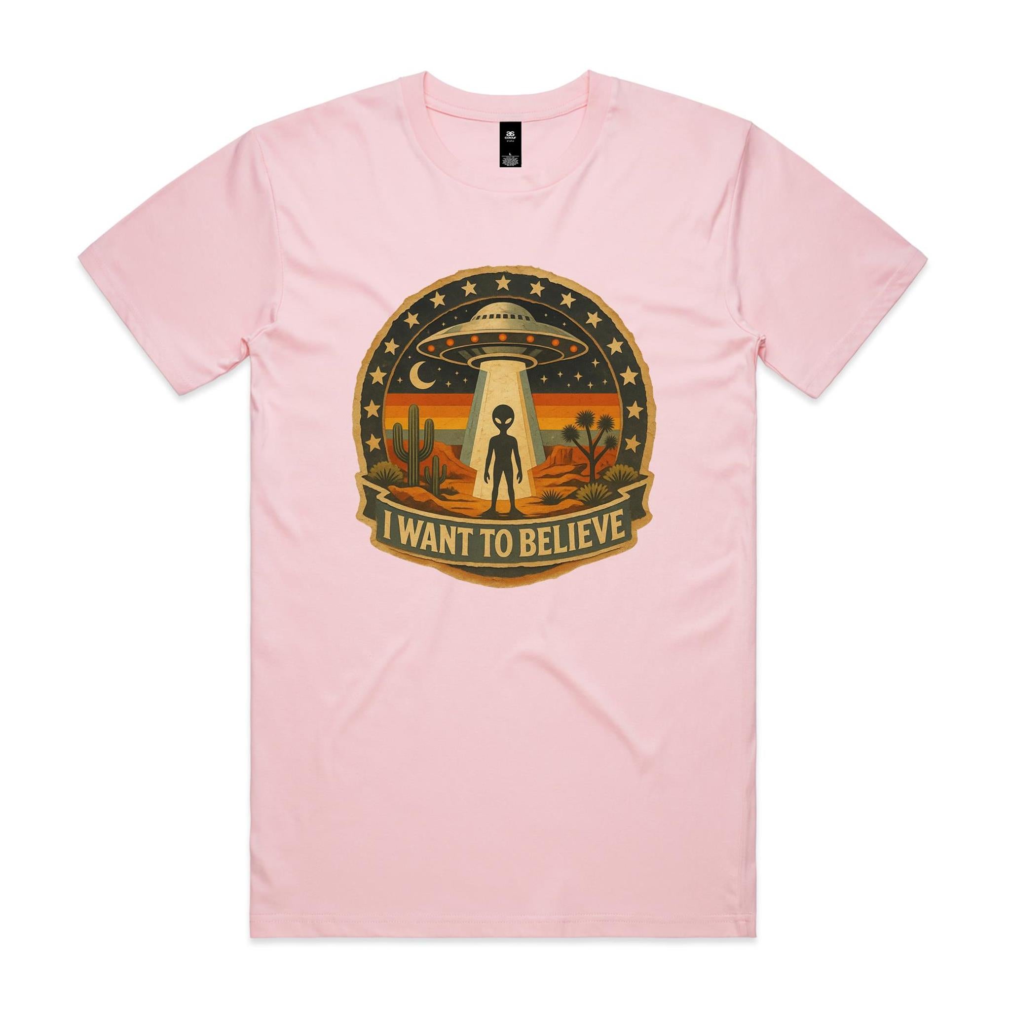 I Want To Believe Vintage UFO Men's AS Colour T-shirt
