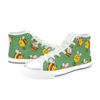 Busy Bees Kids High Top Canvas Shoes Kids High Top Canvas Shoes animal Printed Offshore