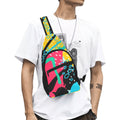 Bright Abstract Chest Bag One Size Cross Body Chest Bag Printed Offshore