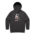 Retro Gamer Women's AS Colour Hoodie Coal Womens Hoodie Games Printed In Australia