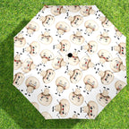 Cute Mushrooms - Semi-Automatic Foldable Umbrella (Model U12) Semi-Automatic Foldable Umbrella (U12)