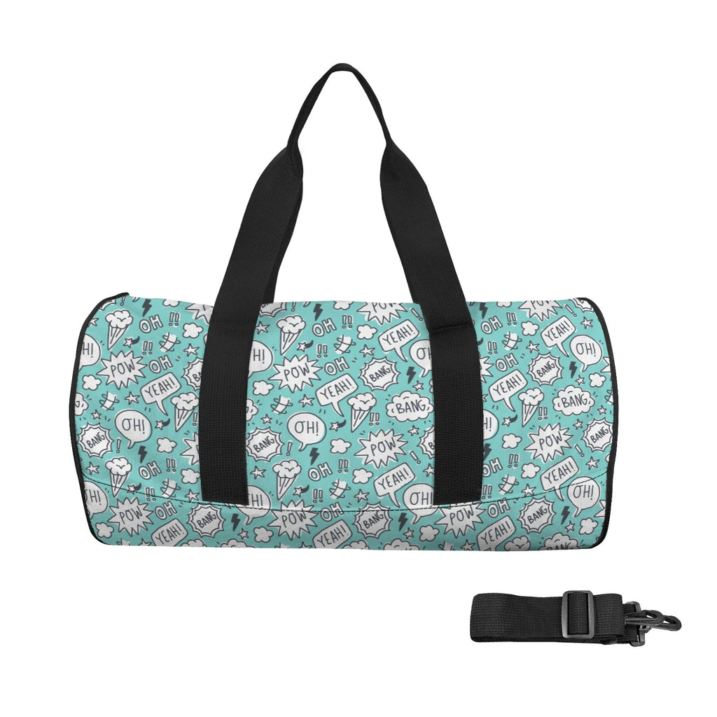 Comic Book Speech Bubbles Duffle Bag one size Duffle Bag Printed Offshore