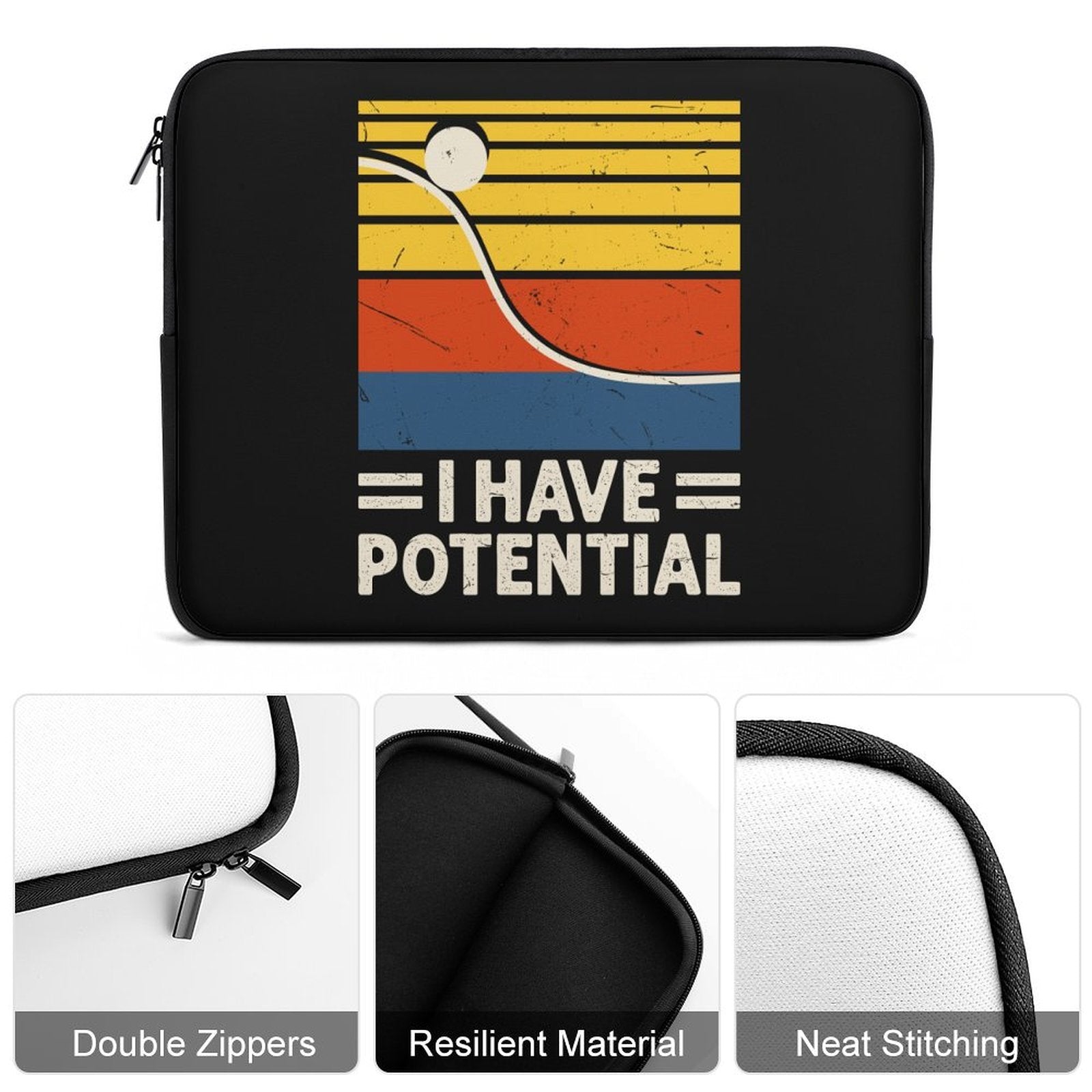 I Have Potential, Physics Laptop Sleeve (Multiple Sizes) Laptop Sleeve Printed Offshore Science