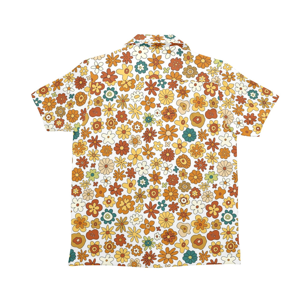 70's Style Floral Senior Kids Hawaiian Shirt