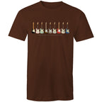 Guitars, I'll Take One In Every Colour - Mens T-Shirt Dark Chocolate Mens T-shirt Music Printed In Australia