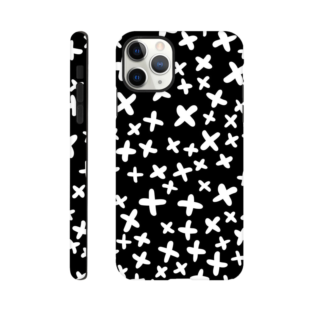 Black And White Crosses - Apple iPhone Tough case iPhone Tough Case Globally Fulfilled