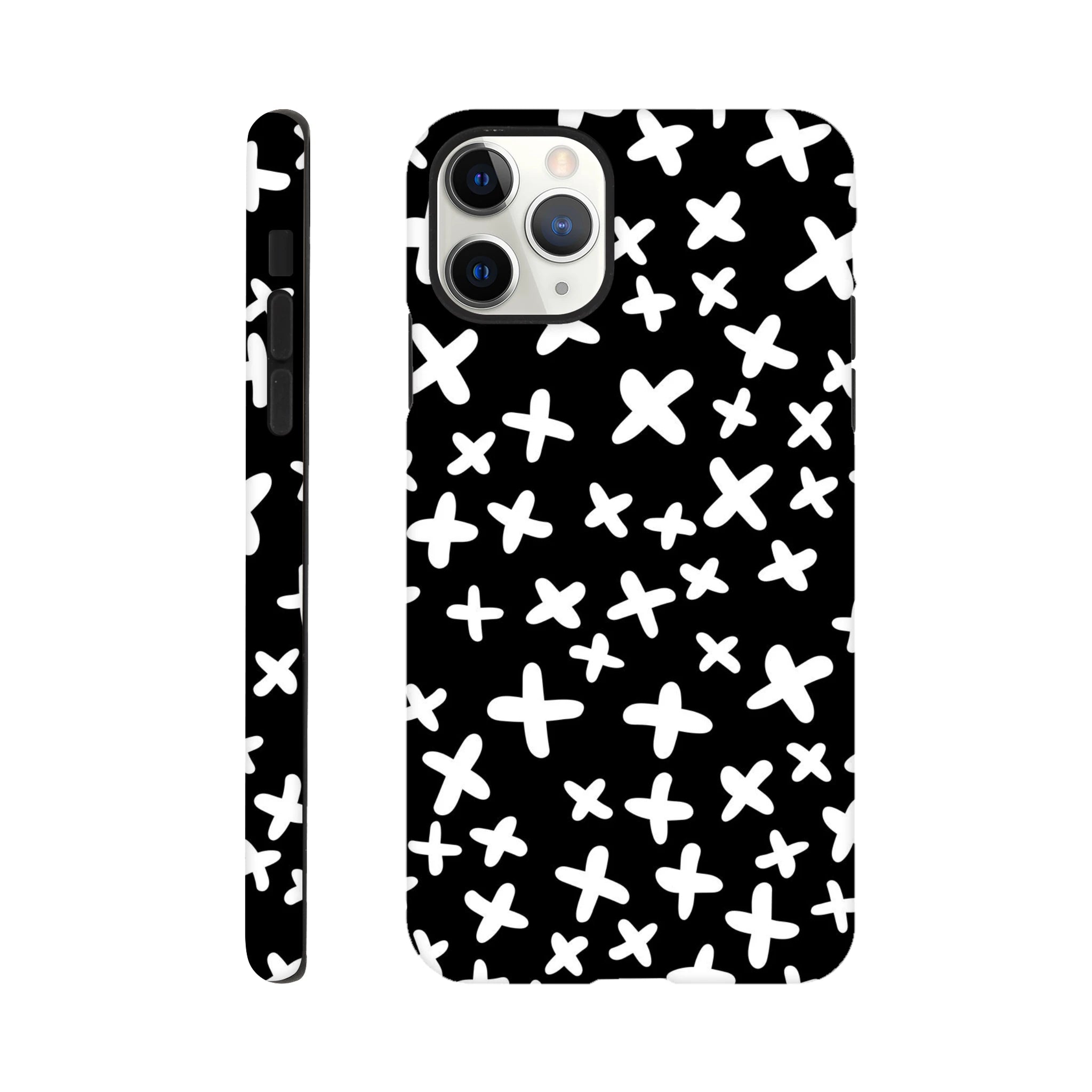 Black And White Crosses - Apple iPhone Tough case iPhone Tough Case Globally Fulfilled