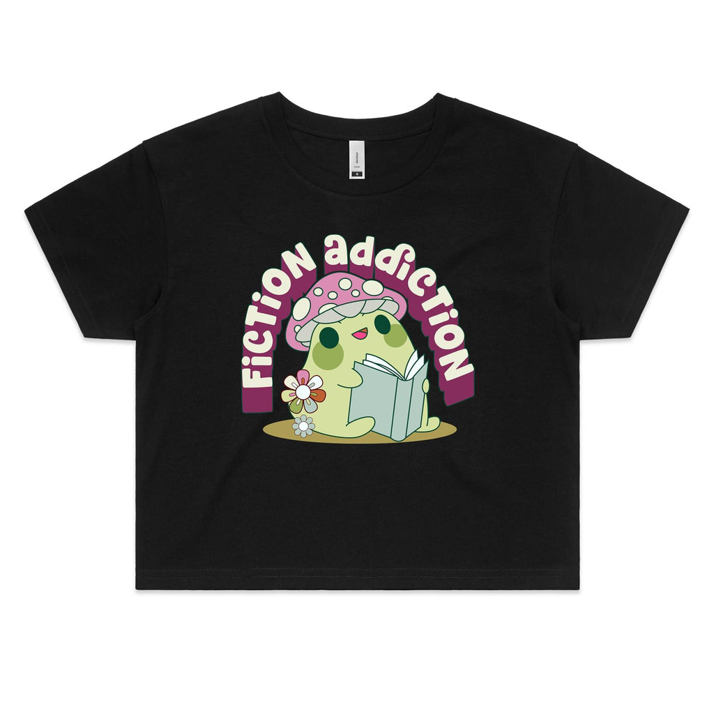Fiction Addiction Women's AS Colour Crop Tee