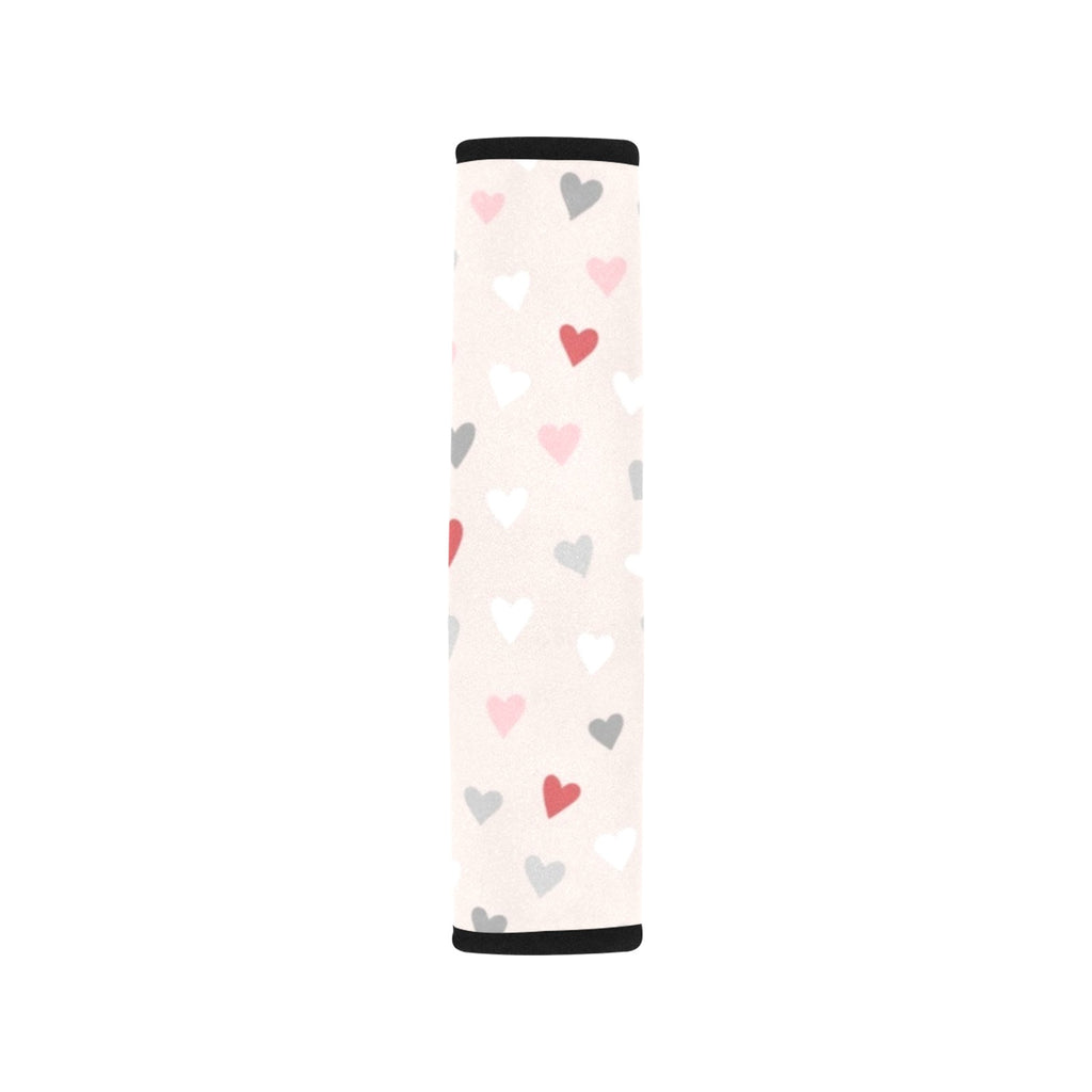 Pretty Hearts Car Seat Belt Cover 7''x10'' (Pack of 2) Car Seat Belt Cover 7x10 (Pack of 2) Love Printed Offshore