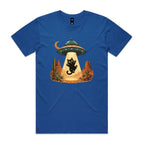 Black Cat Alien UFO Abduction Men's AS Colour T-shirt