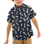Chess Pattern - Junior Kids Hawaiian Shirt